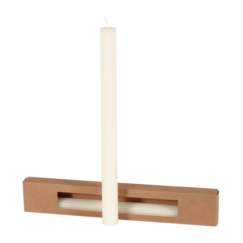 CANDELA RIGATA H.260XD.20 MM. CREMA